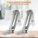 2pcs 80 Degree Sprung Hinges Cabinet Door Lift Up Stay Flap Top Support Newly