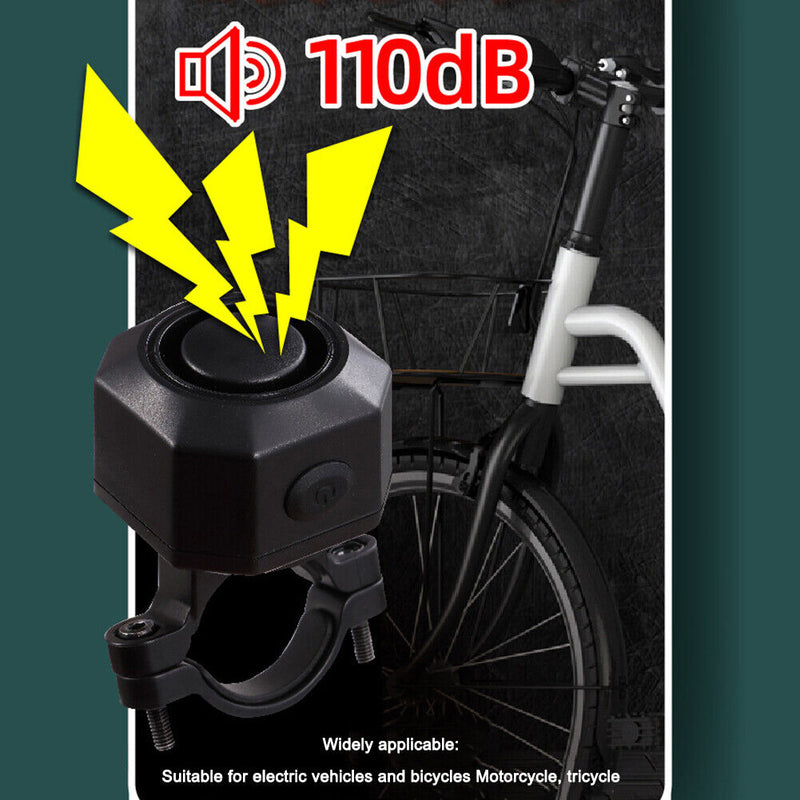 Bicycle Alarm System IP54 Waterproof Dustproof with Remote for Scooter Security