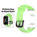 Watch Strap for HUAWEI HONOR Band 6 TPU Wristband Replacement Belt (Green) Newly