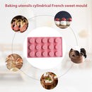 15 Cell Silicone Cake Mold Chocolate Baking Cupcake Decoration Tool (Pink)