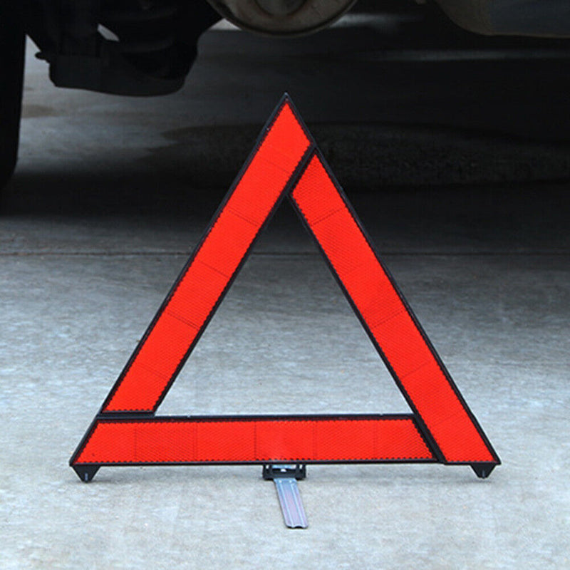 Car Emergency Breakdown Safety Warning Tripod Foldable Triangle Reflector Sign