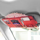 Car Card Organizer Large-capacity Multi-function Auto Sun Visor Storage Pouch