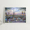 Canvas Paint By Numbers City Tower Oil Hand Painted Drawing Kit Home Decor