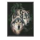 Full Cross Stitch 11CT Wolves Counted DIY Animal Wall Art Crafts Home Decoration