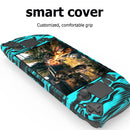 Anti-slip Game Console Silicone Protective Case for Steam Deck (Camo Blue)