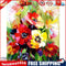 Hand Painted DIY Beautiful Flowers Oil Canvas Paint By Numbers Drawing Kit