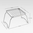 Foldable Stainless Steel Kettle Support BBQ Grill Bracket Holder Stove Stand