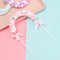 Wedding DIY Baby Shower Cloud Balloon Cake Topper Pompom Cloud Cake Flags