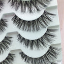 Beauty Thick Cross Soft Black Handmade False  Eyelashes Eye Lashes Extension