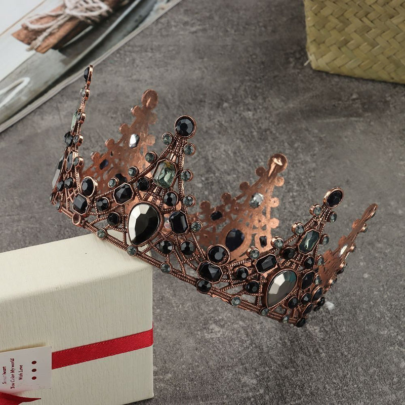 Women Tiara Bridal Hair Accessories Baroque Queen Crown Wedding Crown