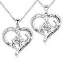 Anniversary Gifts Zircon Animal Pendant "Always In My Heart" Elephant Necklace