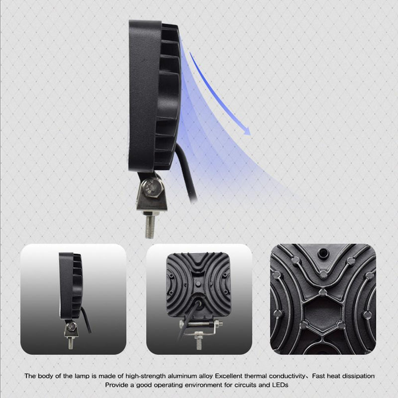 48W Offroad LED Work Light Spot Beam Driving Fog Lamp for Truck Tractor