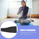 1pc Solid Color Yoga Sweat Headband Non-Brief Elastic Stretch Hair Band Turban