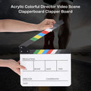 Acrylic Colorful Director Video Scene Clapperboard Movie Film Clapper Cut P