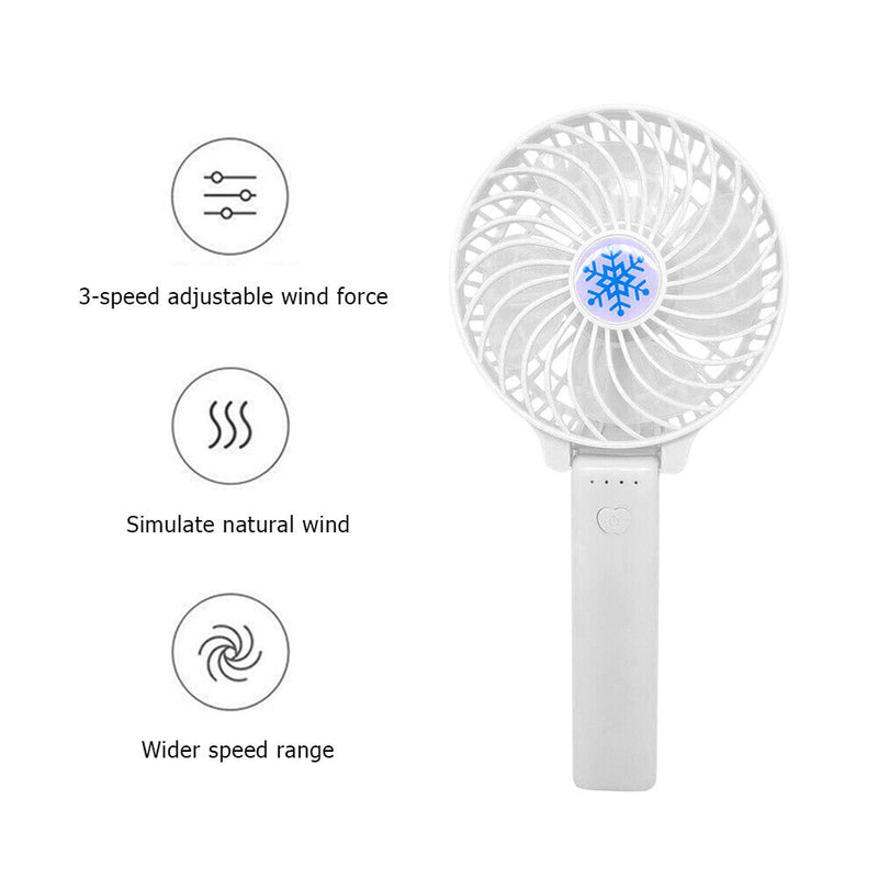 USB Rechargeable Foldable Handheld Desktop Fan Small Summer Personal Cooler Fans