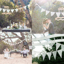 12 Flags 3.2mt Pointed Flowers Pencil Flags Bunting Wedding Home Festival Part
