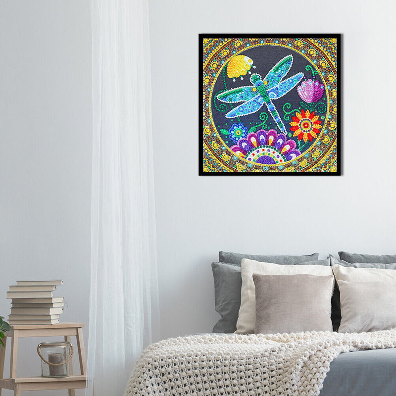 Partial Special Shape Crystal Drill Dragonfly Diamond Painting Drawing Kit Newly