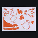 6 x Layered Stencils for Walls Painting, Scrapbooking Embossing Cards Paper