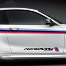 2pcs Car Stickers M Performance Limited Edition Side Door Decals (Black) Newly
