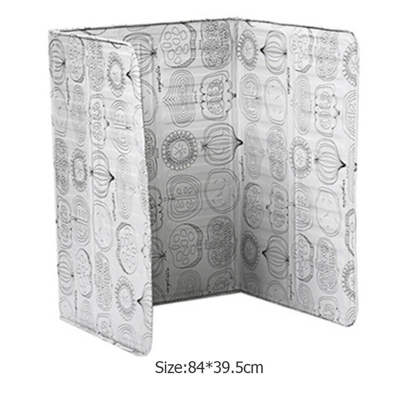 Kitchen Oil Splatter Aluminium Foil Gas Stove Foldable Baffle Plate (C)