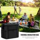 10L Waterproof Lunch Bags Outdoor Camp Picnic Insulated Bento Case (Black) Newly