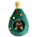 Xmas Tree Shape Pet Nest Winter Warm Kitten Cat House Sleeping Bed Pet Prod
