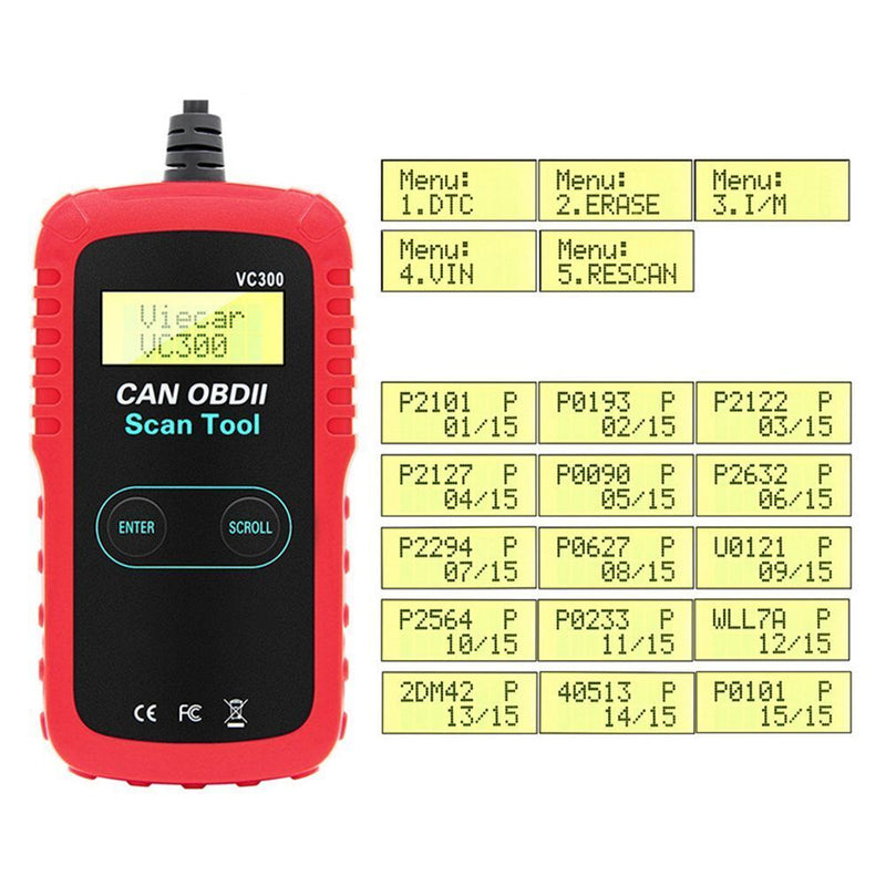 Diagnostic Tool Car OBD2 Fault Code Reader OBD2 Scan Tool for Auto Mobile