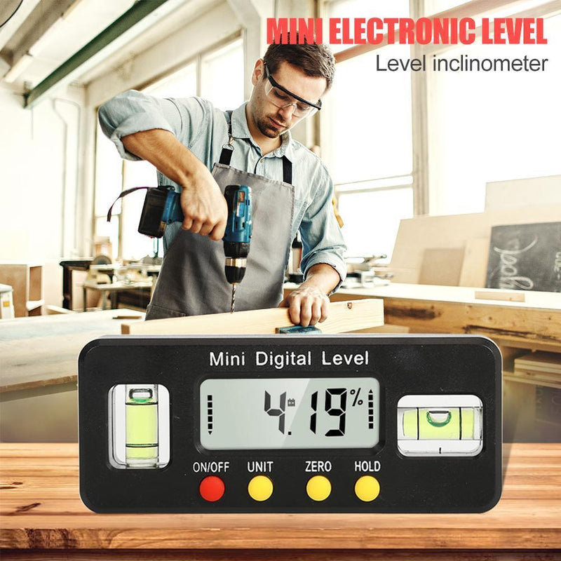 Mini Digital Level Protractor Inclinometer Angle Bevel Box Caliper (Black) Newly