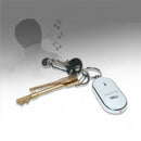 1PCS White LED Light Keys Finder Lost Thing Locator Whistle Sound Sensor