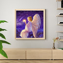 Full Cross Stitch Art Picture 11CT Stamped Angel Girl Embroidery Wall Ornament