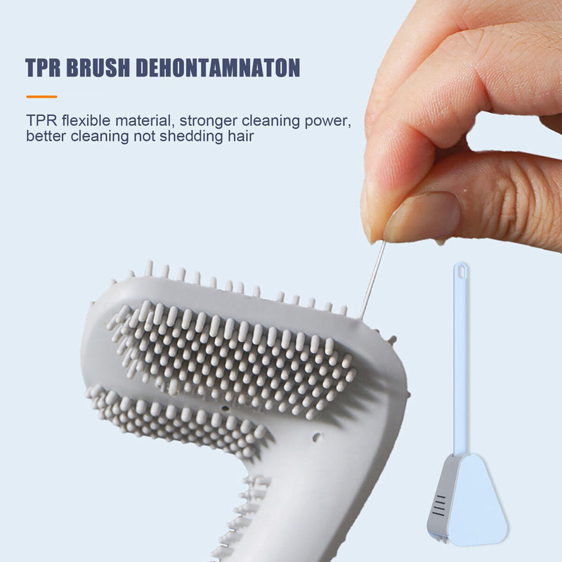 Golf Toilet Brush - Wall Mounted Toilet Brush with Long Handle (Sky Blue) Newly