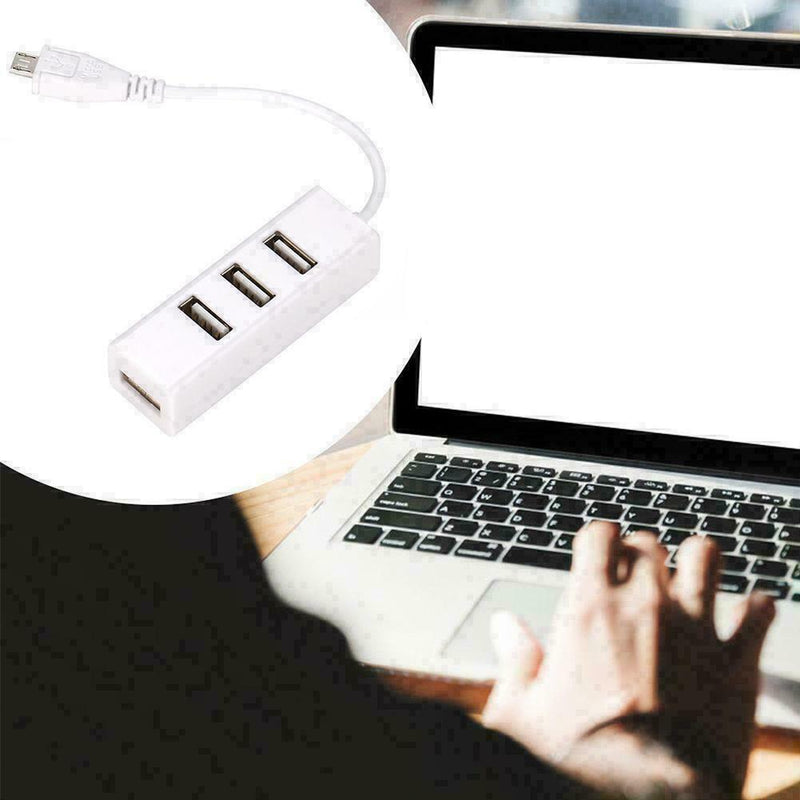 Micro Usb To 4 Port Otg Hub High Speed Multi Splitter Extender Mobile D1J3