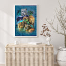 DIY Mosaic Full Round Diamond Painting Kit Animal World Rhinestone Picture Gi