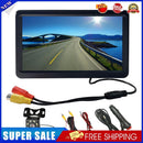 Car Rear View Display with Camera HD Video Security 16/9 Monitor Kit (8LED)