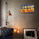 My Rules Sheet Metal Drawing Metal Painting Tin Wall Home Poster Bedroom Sign
