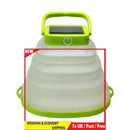 LED Solar Camping Lantern USB Rechargeable Poldable Light Collapsible Tent Lamp
