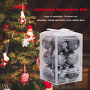 12pcs Christmas Decorative Ball Set Tree Pendant Balls Ornaments (Grey)