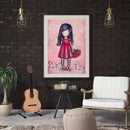 Oil Paint By Numbers Little Girl Coloring Picture Digital Drawing