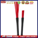 2pcs Retractable Jazz Drum Brushes Sticks Percussion Drumsticks (Red)