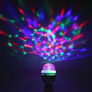 E27 RGB LED Bulb 3W Rotating Crystal Small Magic Ball Stage Party DJ Disco Light