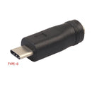 DC Power Adapter USB Type-C Male and Female Jack 5.5x2.1mm for Laptop P