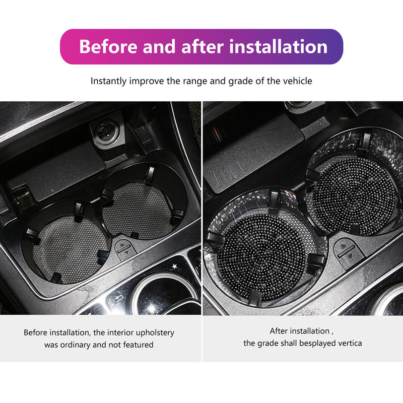 Coaster with Rhinestones for Car Disassemble Easily Vehicle Interior Gifts