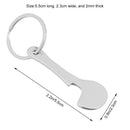 Keyring Anti-lost Substitute Coin Metal Keychain Shopping Cart Token Key Hook
