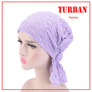 Cotton Turban Caps Elastic Muslim Headscarf for Adults Women Warp Head Scarve