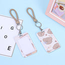 Cute Bear Bus Card Case Identity Badge Cover ID Credit Holder Bank Card Holder