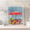 Umbrella Flower Drawing Frameless DIY Oil Paint by Number Canvas Home Decor