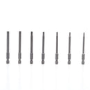 7pcs/set 75mm T8-T30 Magnetic Torx Screwdriver Bits 1/4 Inch Hex Shank Scre