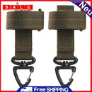 2x Outdoor Gloves Hook Storage Buckle Climbing Rope Hanging Buckles (Khaki)