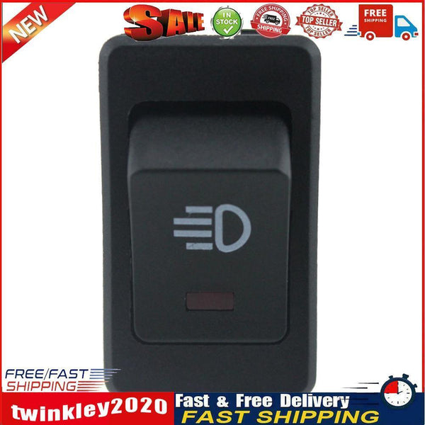 12V 35A 4 Pin Fog Light Rocker Switch with LED for Car Truck Dash (Red) Newly