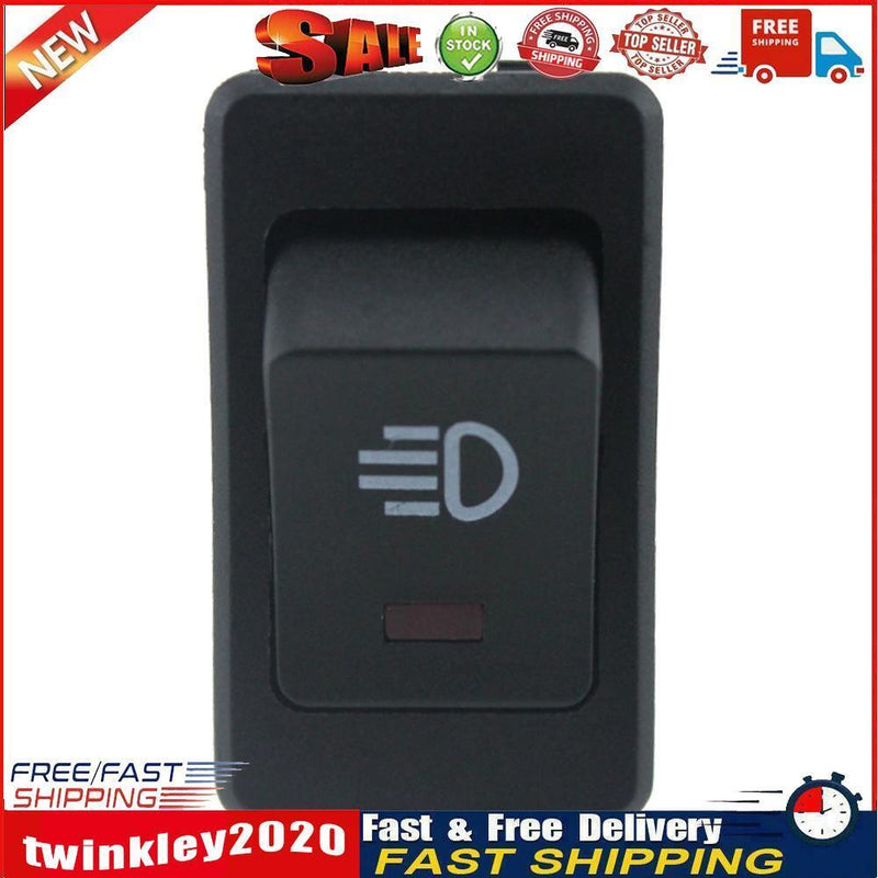 12V 35A 4 Pin Fog Light Rocker Switch with LED for Car Truck Dash (Red) Newly